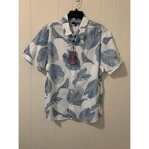 Murano Mens Size XL Shirt Slim Fit Jewels Of Jaipur Short Sleeve 100% Cotton NWT